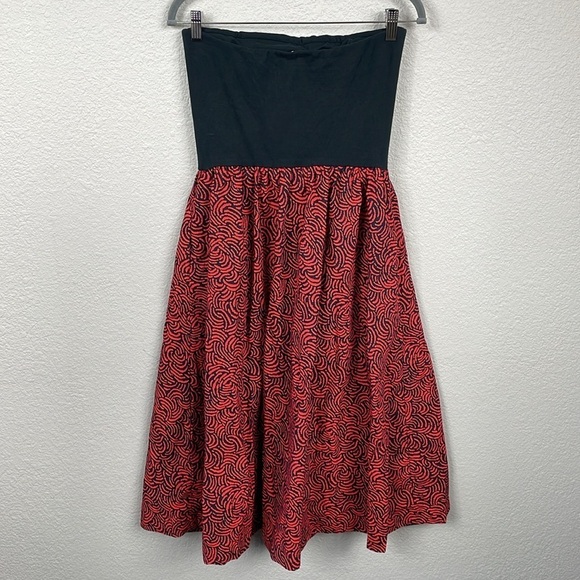 NWT Nation LTD Gabbriette Dress Strapless Abstract Swirl Sz M - Picture 5 of 16